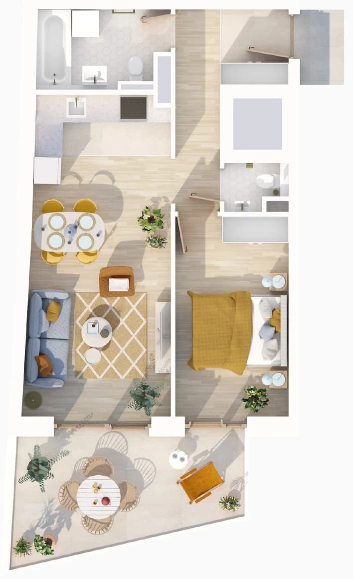 Floor plan of apartment 007
