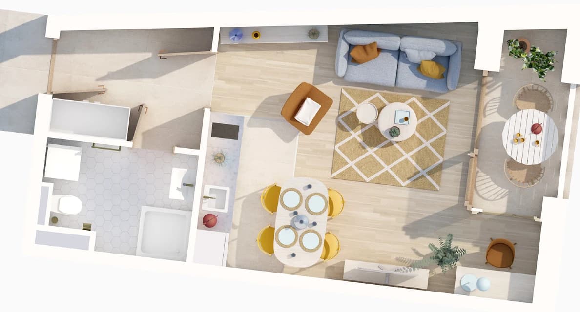 Floor plan of apartment 101