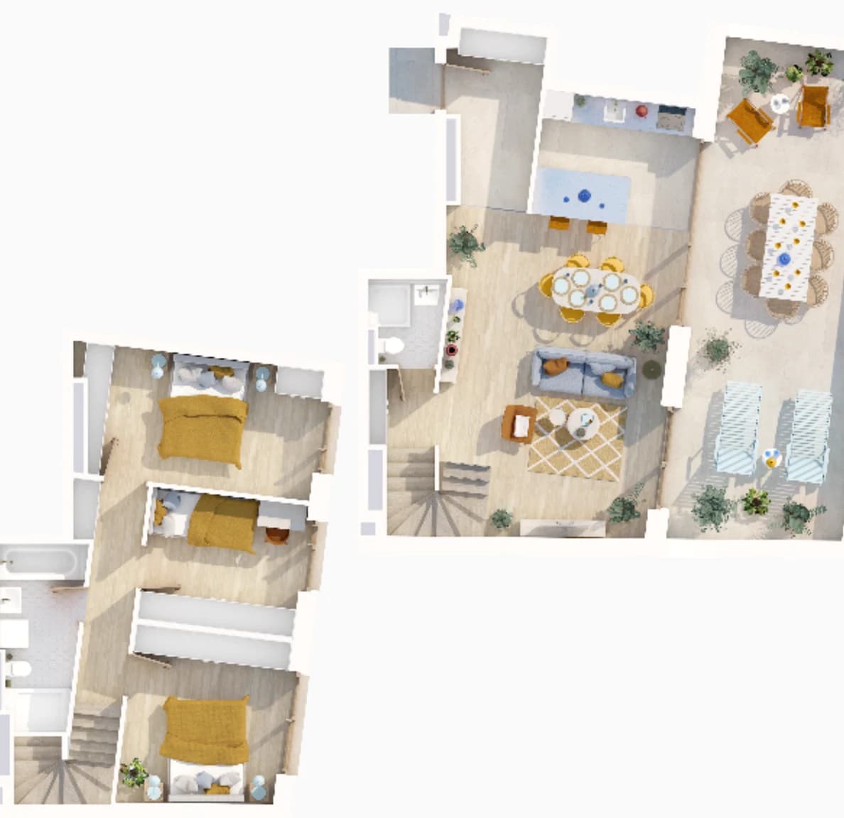 Floor plan of apartment 502