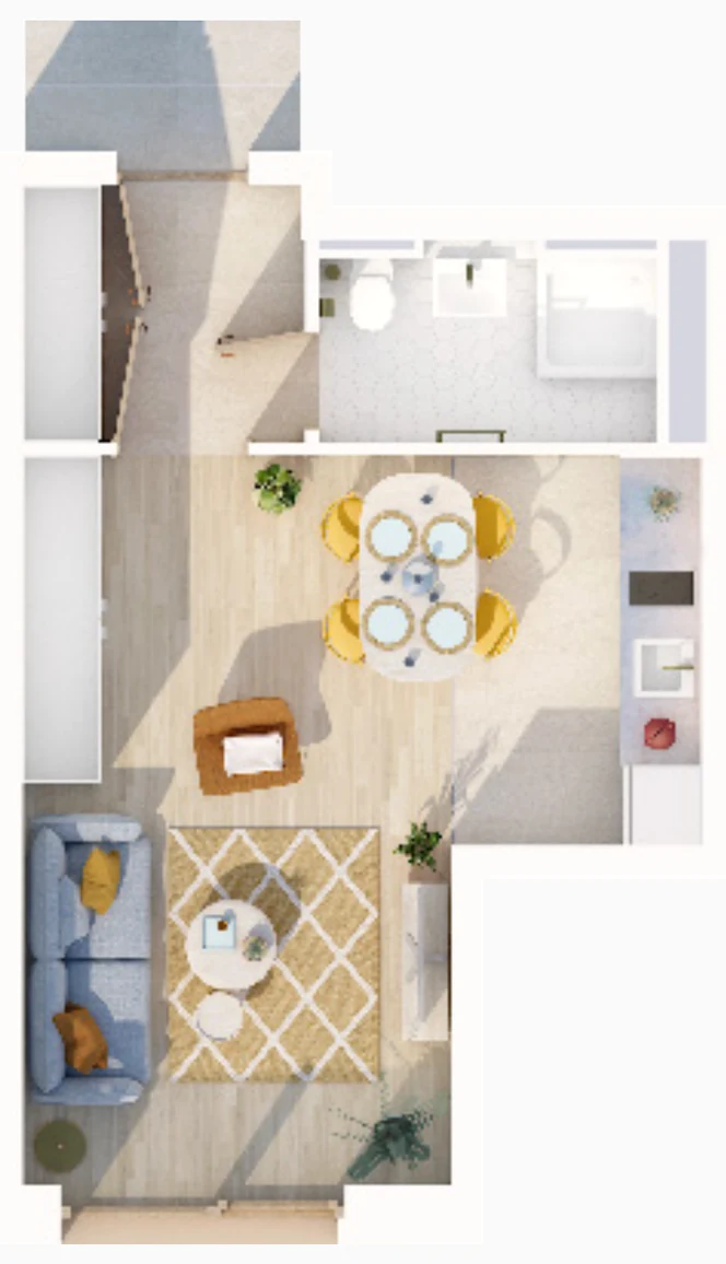 Floor plan of apartment 603