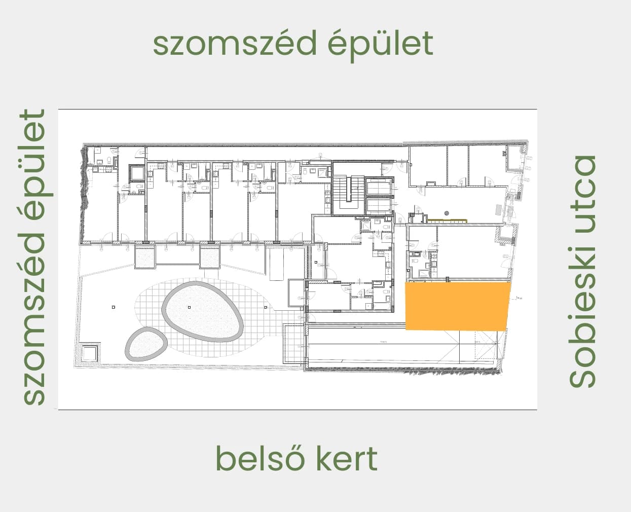 002 elhelyezkedése az emeleten