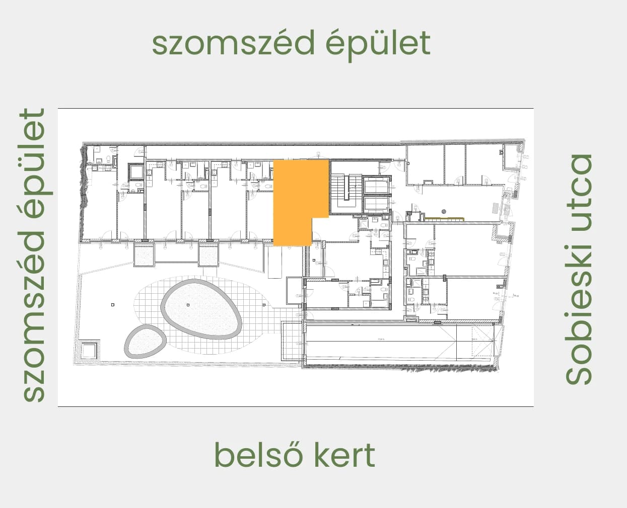 004 elhelyezkedése az emeleten