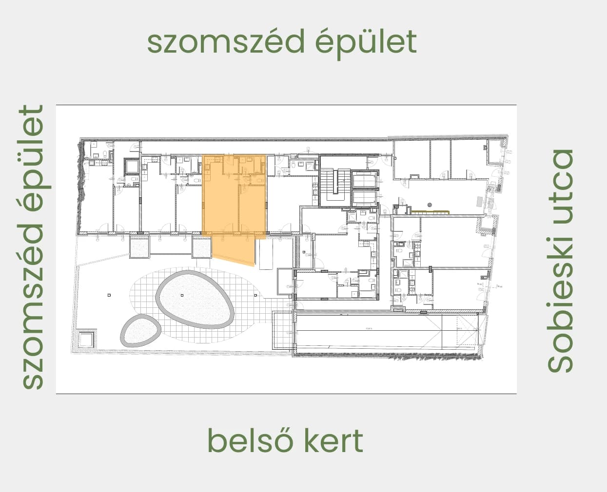 005 elhelyezkedése az emeleten